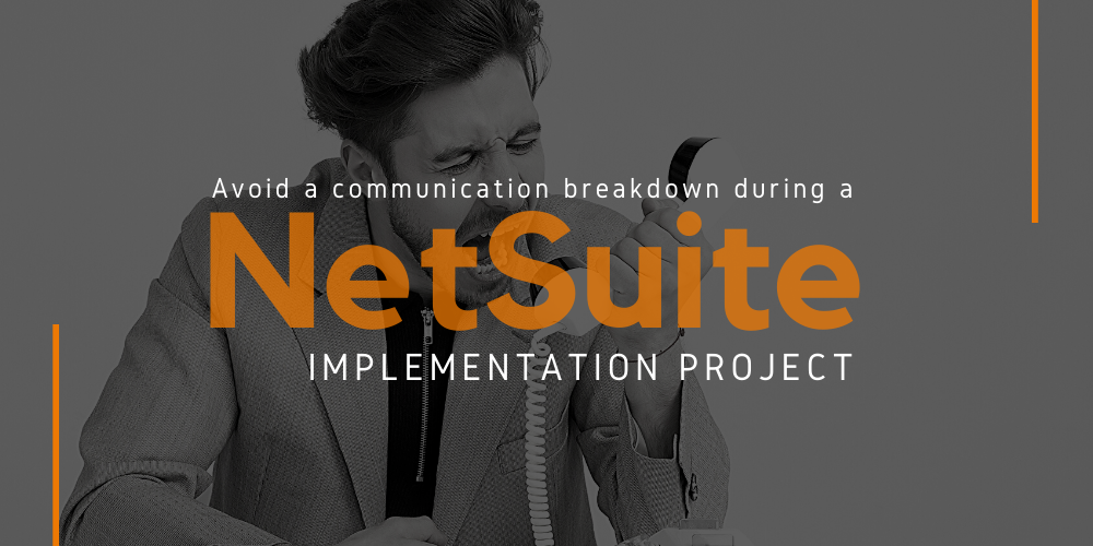 Man shouting down the phone during a NetSuite implementation project.