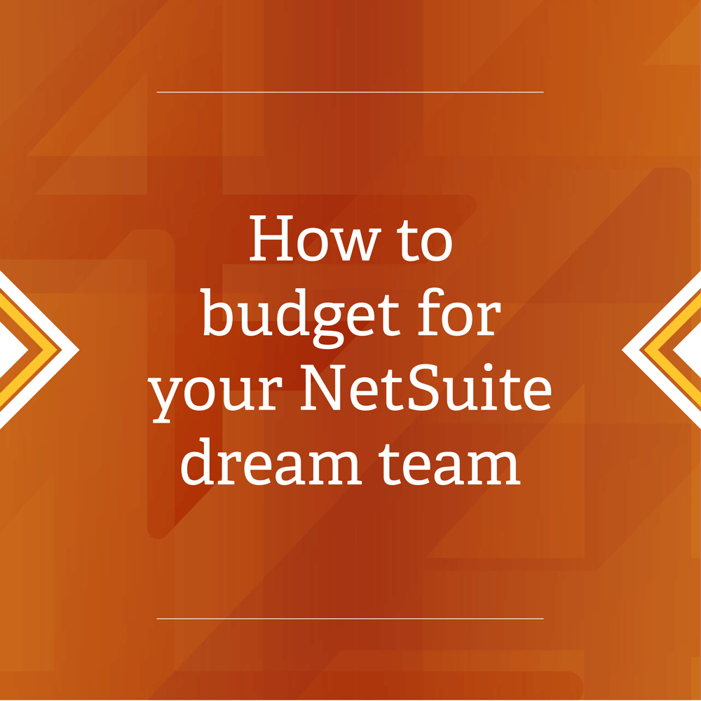 How to budget for your NetSuite dream team